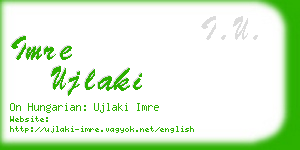 imre ujlaki business card